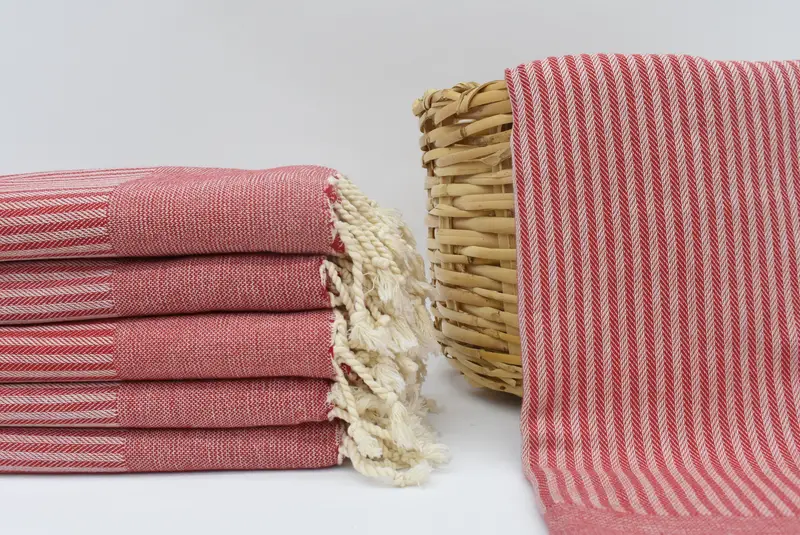 Bachelorette Party Gift, Turkish Towel Beach, Scarf Towel, 70x40 Cotton Striped Towel, Embroidery Towel, Welcome Wedding Gift, Bachelorette Gifts - 2