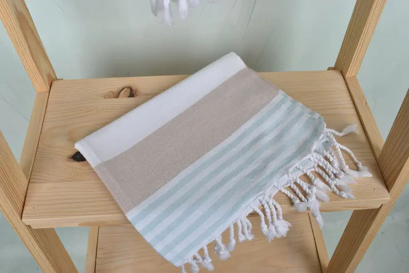 40x24 Cotton Striped Towel, Wedding Gift, Organic Towel, Personalized Gifts, Bachelorette Party Items, Bathroom Hand Towel, Personalized Dish Towel - 5