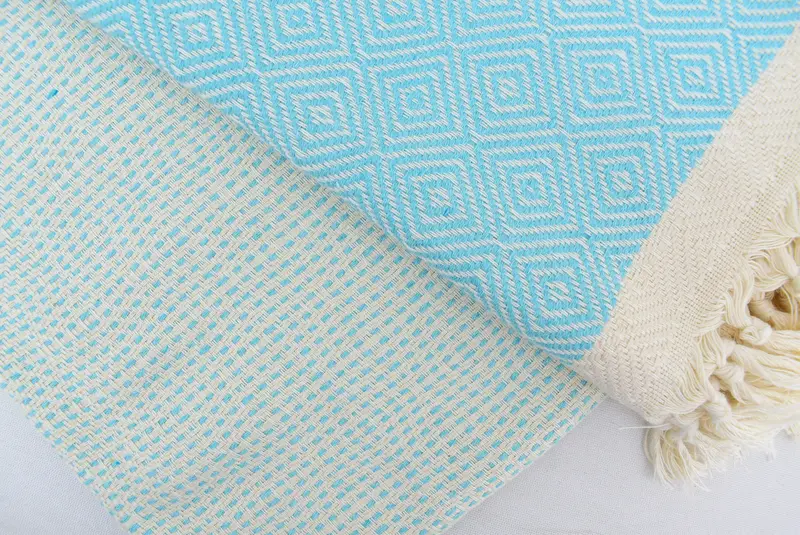 Turkish Cotton Blanket, Throw Blankets, Personalized Blanket, Throw Blanket Couch, Best Wedding Gift, Turkish Blanket, 104x80 Cotton Diamond Towel - 5