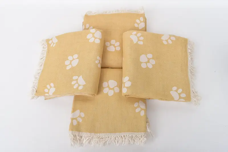 Custom Wedding Gifts, Fouta towel, Arizona Bachelorette Party Favors, Anniversary Gift For Her, 70x36 Cotton Paw Design Towel, Bridal Shower Favors - 7