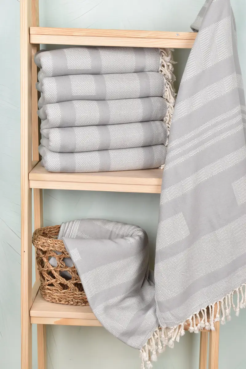 Custom Wedding Gift, Luxury towel, Peshtemal, 68x38 Cotton Chevron Towel, Bachelor Bachelorette Party Favors, Peshtemal Towel, Bulk Order Towel - 3