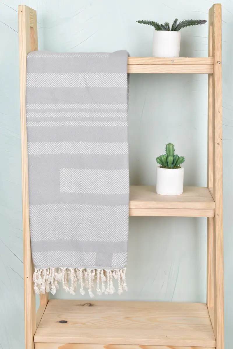 Custom Wedding Gift, Luxury towel, Peshtemal, 68x38 Cotton Chevron Towel, Bachelor Bachelorette Party Favors, Peshtemal Towel, Bulk Order Towel - 8