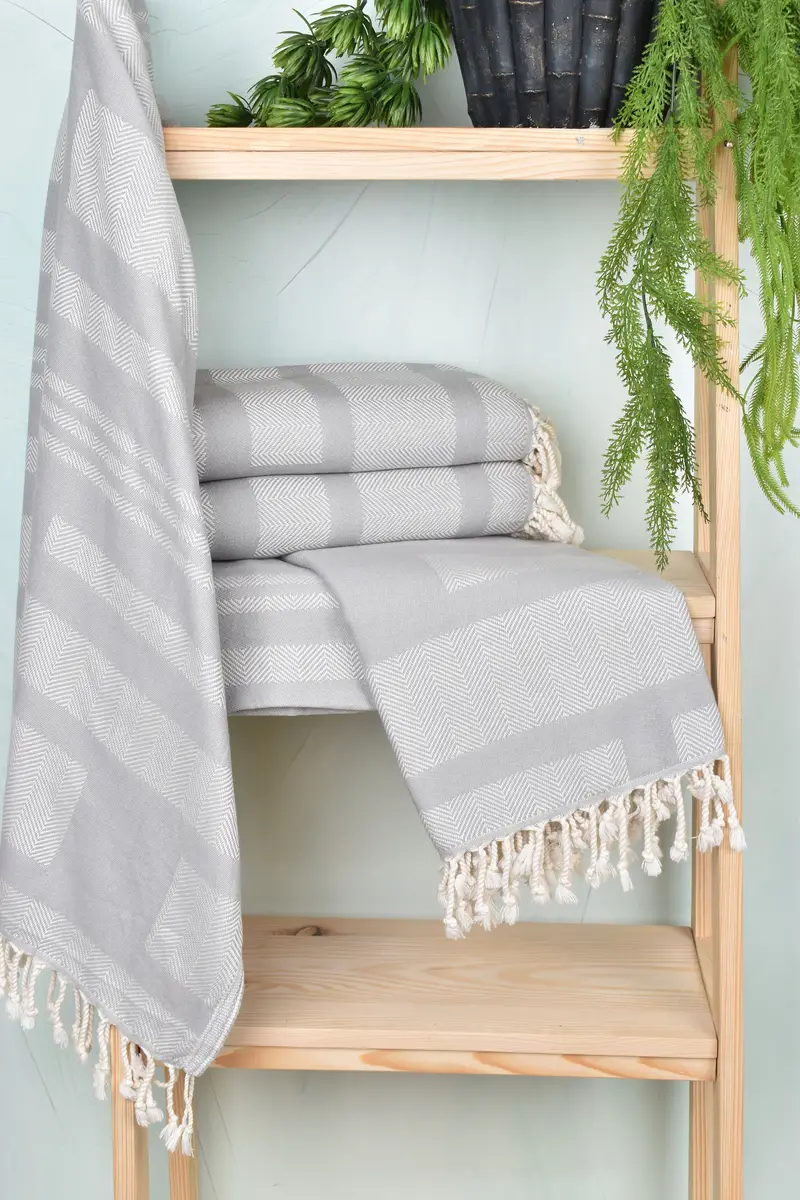 Custom Wedding Gift, Luxury towel, Peshtemal, 68x38 Cotton Chevron Towel, Bachelor Bachelorette Party Favors, Peshtemal Towel, Bulk Order Towel - 6