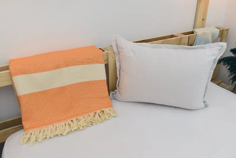 Merry Christmas Gifts, Girl Trip Party Favor, Bachelorette Gifts, Turkish Blanket, Organic Throw, Custom Wedding Gifts, 92x80 Cotton Diamond Towel - 5