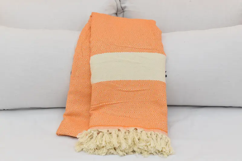 Merry Christmas Gifts, Girl Trip Party Favor, Bachelorette Gifts, Turkish Blanket, Organic Throw, Custom Wedding Gifts, 92x80 Cotton Diamond Towel - 3