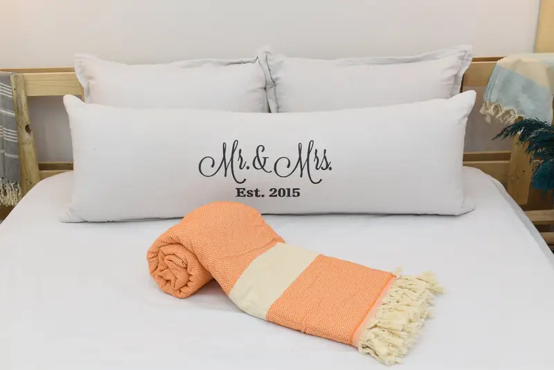 Merry Christmas Gifts, Girl Trip Party Favor, Bachelorette Gifts, Turkish Blanket, Organic Throw, Custom Wedding Gifts, 92x80 Cotton Diamond Towel - 4