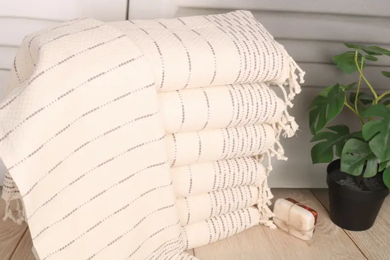 Wedding Gift Custom Hand Towel Brown Cotton 18x36 Inches