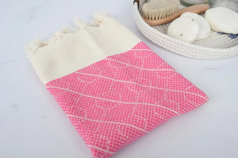 Personalized Gifts, Wedding Gift, Monogram Kitchen Towel, Summer Gift, Wedding Shower Gift, 36x18 Cotton Geometric Towel, Custom Name Towel - 6