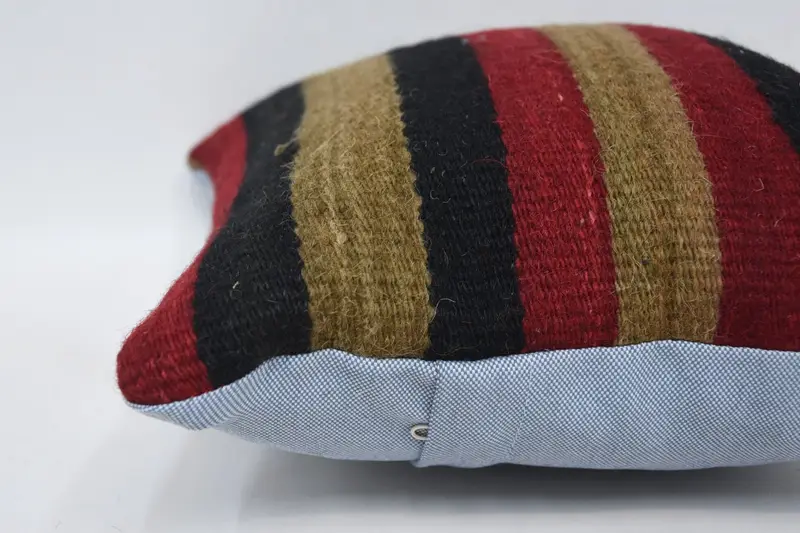 Gift Pillow, Cushion Cover, Tribal Pillow Sham, Decorative Cushion Cover, Vintage Kilim Pillow, 12x12 Red Cushion Case, Pillow for Couch - 5