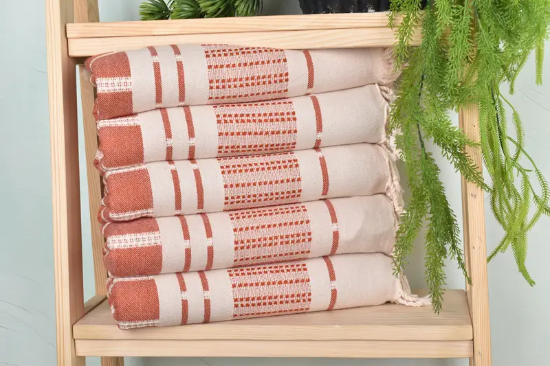 Xmas Gifts, Organic Turkish towel, Turkish towel, Turkish bath towel, Handwoven Turkish Towel, Luxury Turkish Bath Towel, 68x36 Cotton Striped Towel - 1