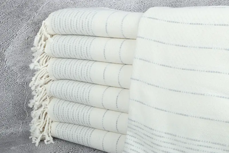Monogrammed Turkish Towel, Best Friend Gift, Personalized Gift For Him, Quick-dry towel, 70x38 Cotton Striped Design Towel, Gym Towel, Luxury towel - 1