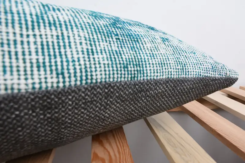 Home Decor Pillow, Aesthetic Pillow, Boho Pillow Sham Cover, Authentic Cushion Cover, Pillow Cover, 12x36 Green Cushion Case, Handmade Kilim Cushion - 7