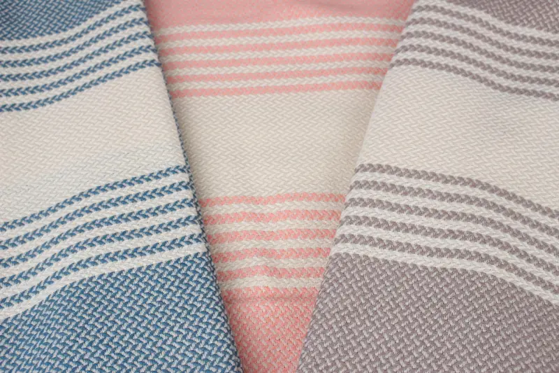 Embroidered Turkish Towel, 70x40 Cotton Striped Towel, Large Turkish Towel, Beach towel, Best Friend Gift Ideas, Wedding Gifts Towel, Organic Towel - 5
