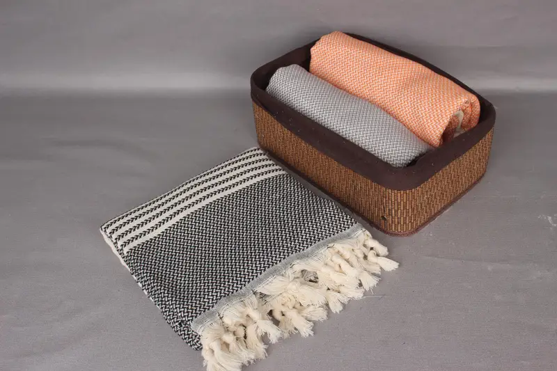 Embroidered Turkish Towel, 70x40 Cotton Striped Towel, Large Turkish Towel, Beach towel, Best Friend Gift Ideas, Wedding Gifts Towel, Organic Towel - 8