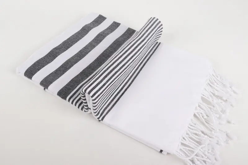 Monogram Beach Towel, Turkish Towel USA, 70x40 Cotton Striped Towel, Handwoven Turkish Towel, Bachelorette Party Favors Beach, Best Beach Towel - 6