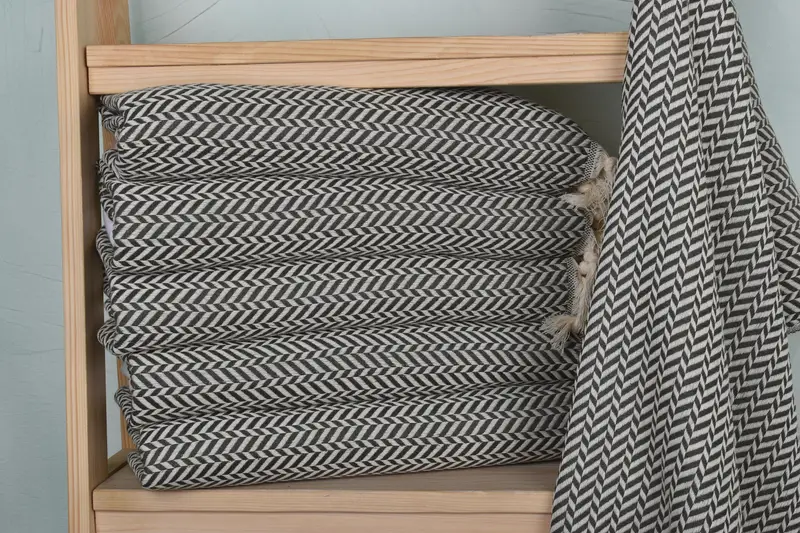 Bathroom Towels, Personalized Gifts, Bulk Order Towel, 36x18 Cotton Chevron Towel, Kitchen Towel, Bachelor Gifts, Best Friend Wedding Gift - 2