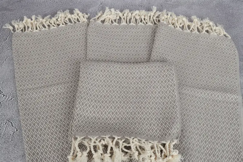 Bathroom Towels, Wedding Day Gift For Bride, 40x20 Cotton Diamond Towel, Personalized Dish Towel, Turkish Tea Towel, Xmas Gifts, Embroidery Towel - 4