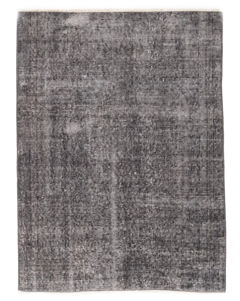 Gray Abstract Rug, 3,1x4,2 ft Chic Modern Decor