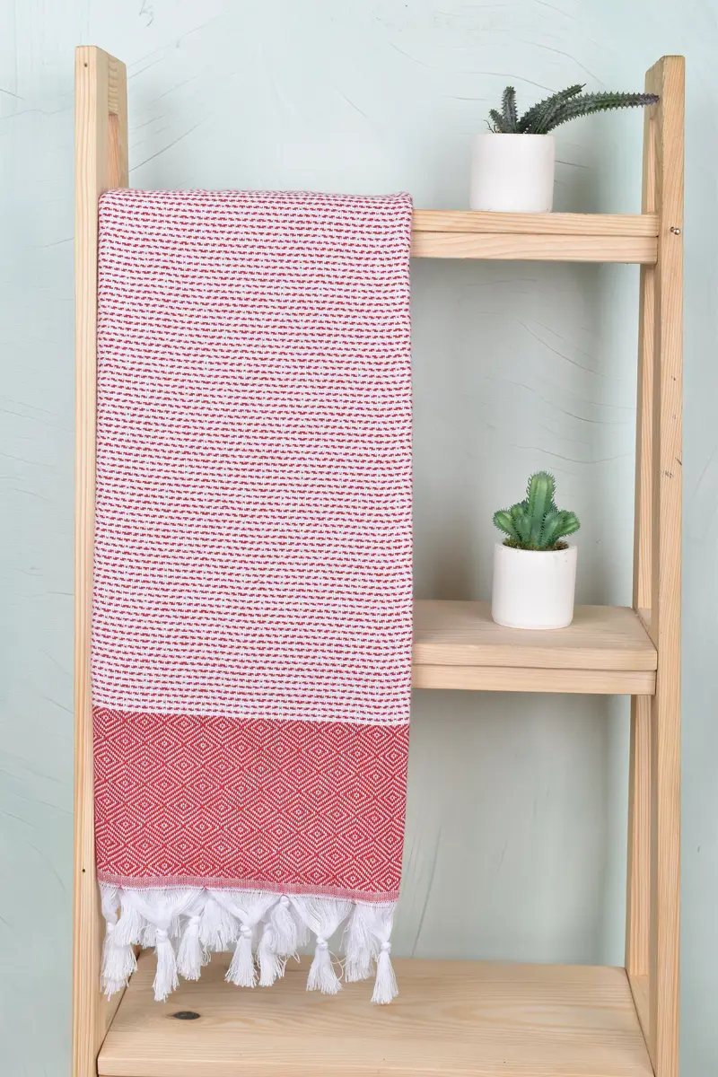 Wedding Anniversary Gift, Peshtemal Towel, 70x40 Cotton Diamond Towel, Custom Gift, Christmas Favors, Soft towel, Personalized Turkish Towel - 8
