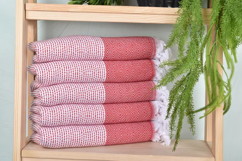 Wedding Anniversary Gift, Peshtemal Towel, 70x40 Cotton Diamond Towel, Custom Gift, Christmas Favors, Soft towel, Personalized Turkish Towel - 1