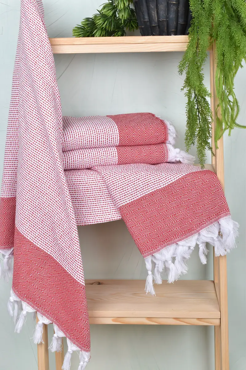 Wedding Anniversary Gift, Peshtemal Towel, 70x40 Cotton Diamond Towel, Custom Gift, Christmas Favors, Soft towel, Personalized Turkish Towel - 6