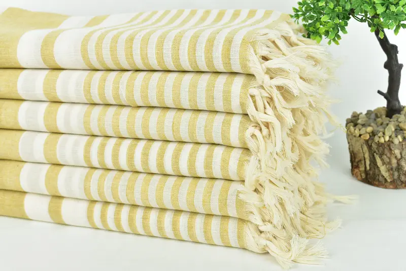 Organic Towel, Quick-Dry Beach Towel, Turkish Towel Personalized, 70x40 Cotton Striped Towel, Custom Towel, Bachelorette Favor, Custom Beach Towel - 3