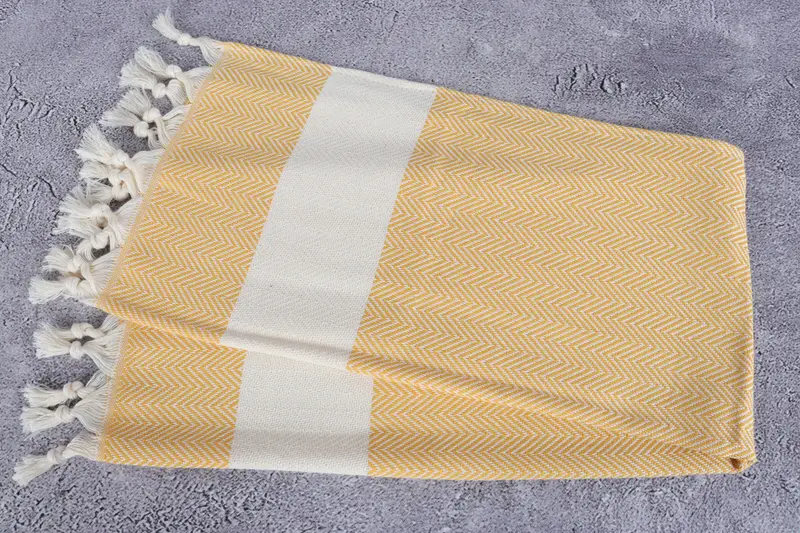Custom Gifts, Bridesmaid Towel, Travel Towel, 36x18 Cotton Herringbone Towel, Wedding Gift, Gift For Her, Wedding Favors, Bridesmaid Gifts - 6