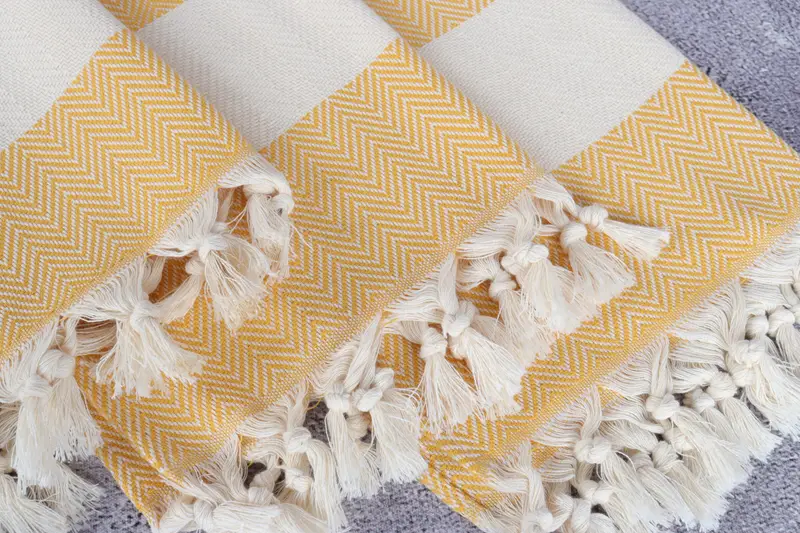 Custom Gifts, Bridesmaid Towel, Travel Towel, 36x18 Cotton Herringbone Towel, Wedding Gift, Gift For Her, Wedding Favors, Bridesmaid Gifts - 5