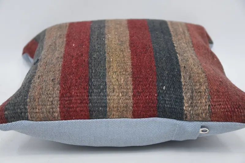 Designer Throw Cushion Case, 12x12 Red Cushion, Cushion, Pillow for Sofa, Turkish Pillow, Vintage Pillow, Boho Throw Pillow Cover - 5