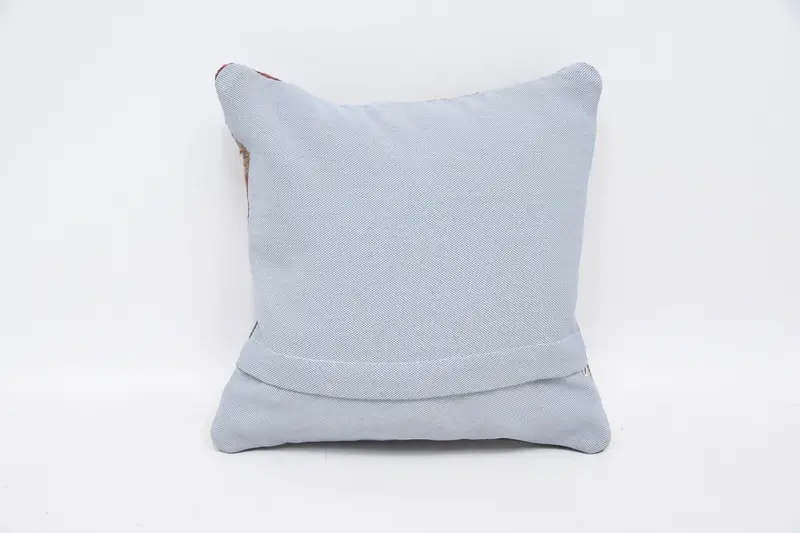 Designer Throw Cushion Case, 12x12 Red Cushion, Cushion, Pillow for Sofa, Turkish Pillow, Vintage Pillow, Boho Throw Pillow Cover - 6