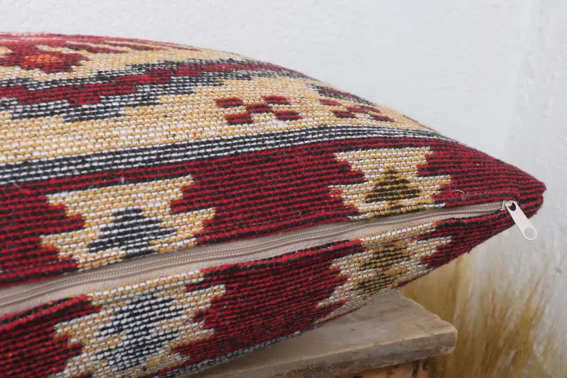 Pillow for Sofa, 16x24 Yellow Pillow Cover, Pillow Cover, Ethnic Pillow, Tribal Pillow Case, Kilim Pillow Cover, Vintage Kilim Throw Pillow - 6