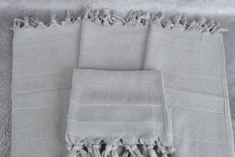 Monogrammed Turkish Towel, Monogram Kitchen Towel, Turkish Hand Towel, 40x18 Cotton Striped Terry Towel, Travel Towel, Wedding Gift, Turkish Towel - 4