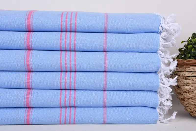 70x40 Cotton Striped Towel, Turkish Towel Beach, Turkish Towel Monogram, Handmade Gift, Bachelor Gifts, Travel Towel, Wedding Day Gift For Bride - 2