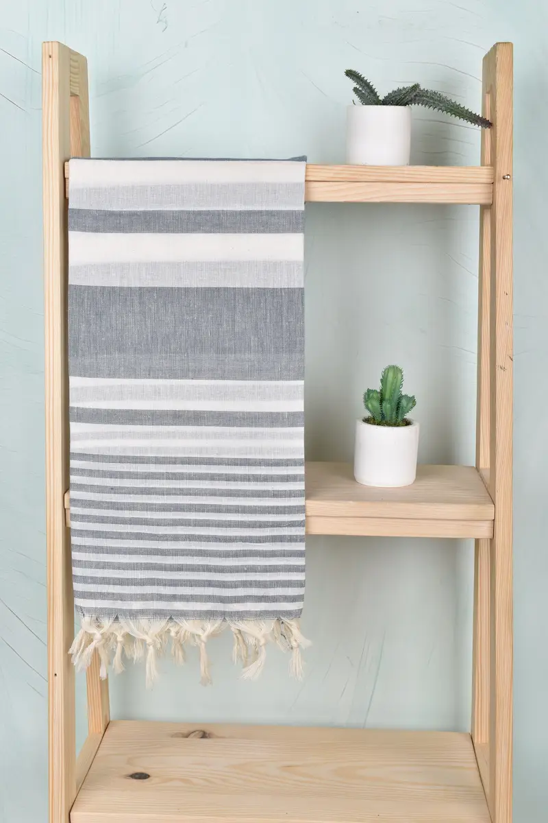 70x40 Cotton Striped Towel, Beach Towel Monogram, Turkish beach towel, Gym Towel, Bathroom Towel, Yoga Towel, Organic towel, Quick-Dry Beach Towel - 8