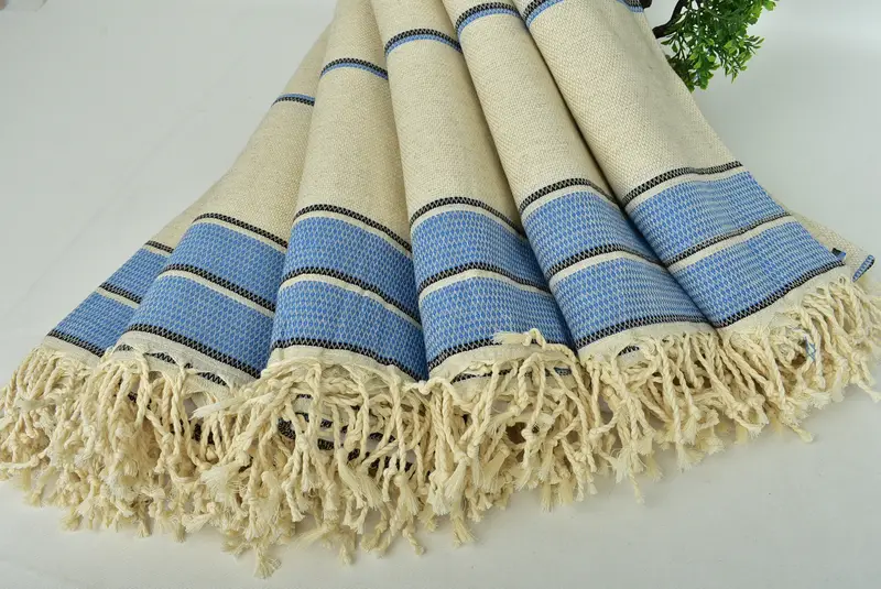 70x36 Cotton Striped Towel, Embroidered Towel, Luxury Turkish Bath Towel, Wedding Gifts Towel, Wedding Day Gift For Bride, Bachelorette Party Gift - 4