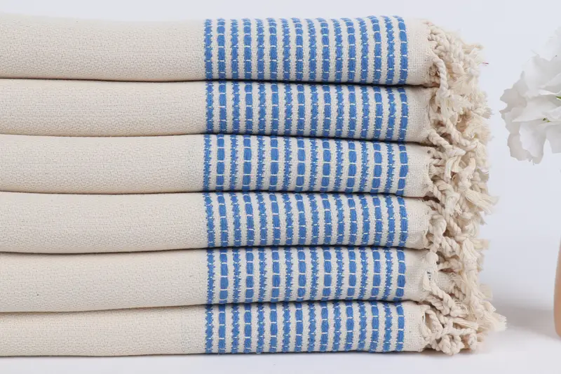 Gift For Him, Monogram Towels, Sand-resistant towel, Bridesmaid Favors, Bachelorette Party Gifts, Hammam towel, 70x36 Cotton Striped Towel - 3