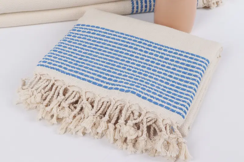 Gift For Him, Monogram Towels, Sand-resistant towel, Bridesmaid Favors, Bachelorette Party Gifts, Hammam towel, 70x36 Cotton Striped Towel - 5