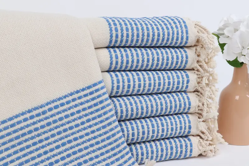 Gift For Him, Monogram Towels, Sand-resistant towel, Bridesmaid Favors, Bachelorette Party Gifts, Hammam towel, 70x36 Cotton Striped Towel - 1