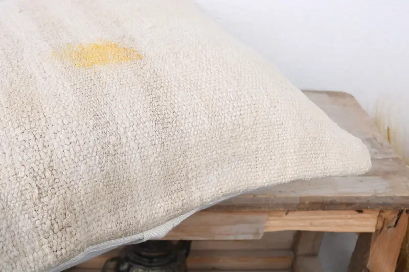 Turkish Kilim Pillow, 16x16 White Cushion Case, Pillow Sham, Antique Pillows, Ethnical Kilim Rug Pillow, Accent Throw Pillow Cover - 6