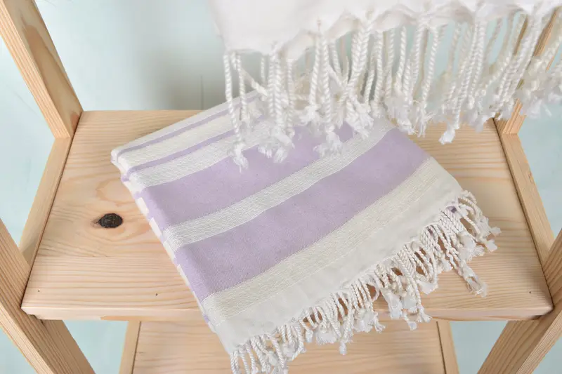 Soft towel, Quick-drying cotton Turkish beach towel, Beach Towel Gift, Personalised Gift, Bridal Shower Favors, 70x40 Cotton Striped Towel - 5