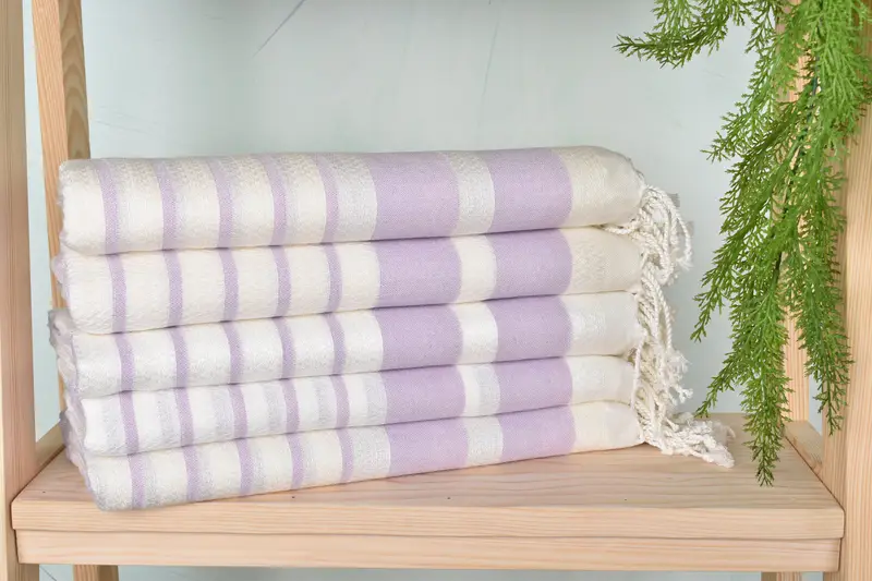 Soft towel, Quick-drying cotton Turkish beach towel, Beach Towel Gift, Personalised Gift, Bridal Shower Favors, 70x40 Cotton Striped Towel - 2