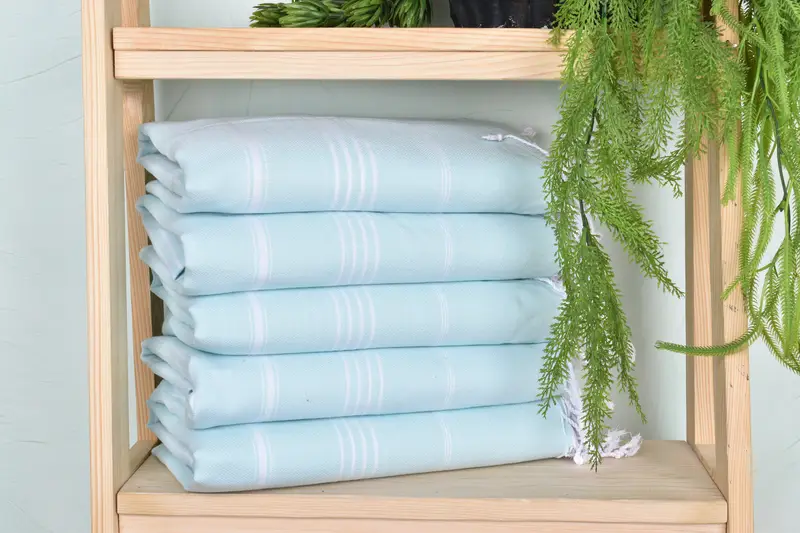 Soft and absorbent Turkish towel, Quick-Dry Beach Towel, 70x40 Cotton Striped Towel, Bathroom Towel, Quick-dry peshtemal, Personalized Gift - 1