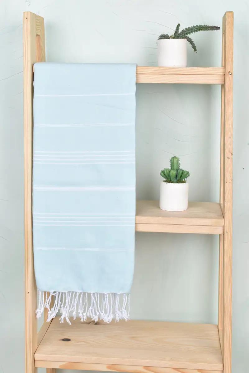 Soft and absorbent Turkish towel, Quick-Dry Beach Towel, 70x40 Cotton Striped Towel, Bathroom Towel, Quick-dry peshtemal, Personalized Gift - 8