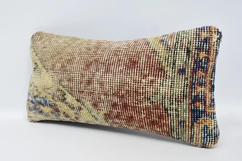Interior Designer Pillow, Car Pillow, Turkish Pillow, 8x16 Blue Pillow Sham, Pillow, Ethnic Throw Cushion Case, Boho Pillow Sham Cover - 4