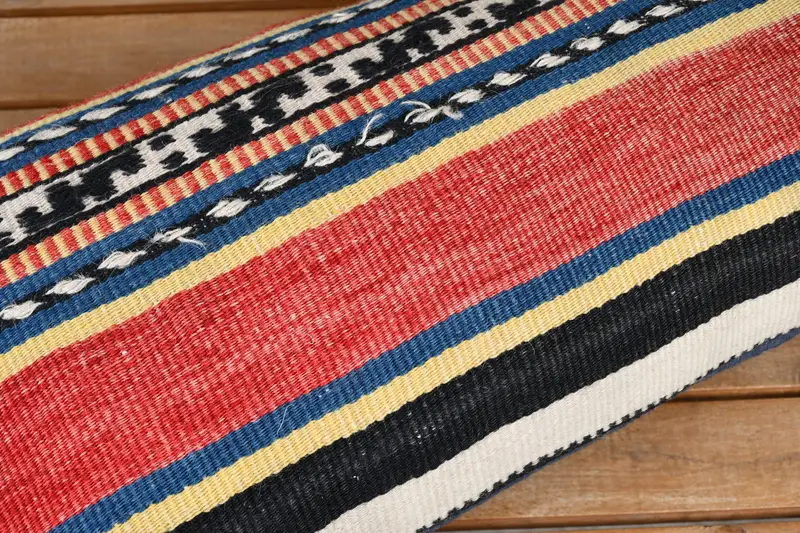 Pillow Case, Vintage Kilim Pillow, Interior Designer Pillow, Oriental Cushion Case, Southwestern Pillow Cover, Pillow for Couch, 12x24 Red Pillow - 3