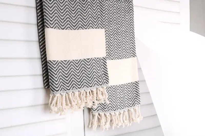 Custom Gift, Bachelorette Party Gift, 70x40 Cotton Zig zag Towel, Home Decor Gifts, Beach Size Towel, Engagement Gift, Bachelorette Beach Towel - 8