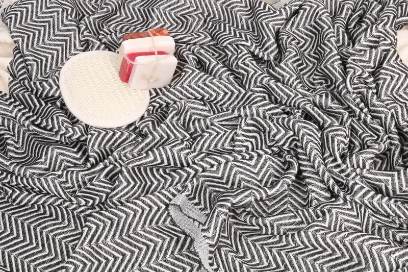 Custom Gift, Bachelorette Party Gift, 70x40 Cotton Zig zag Towel, Home Decor Gifts, Beach Size Towel, Engagement Gift, Bachelorette Beach Towel - 7