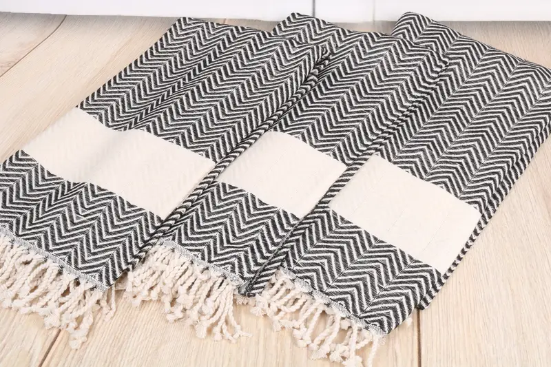 Custom Gift, Bachelorette Party Gift, 70x40 Cotton Zig zag Towel, Home Decor Gifts, Beach Size Towel, Engagement Gift, Bachelorette Beach Towel - 6