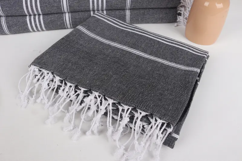 Gift For Wedding Day, Bridesmaid Proposal Gift, Bridesmaid Gift Towel, Gift For Him, Custom Towel, 70x40 Cotton Striped Towel, Custom Turkish Towel - 5