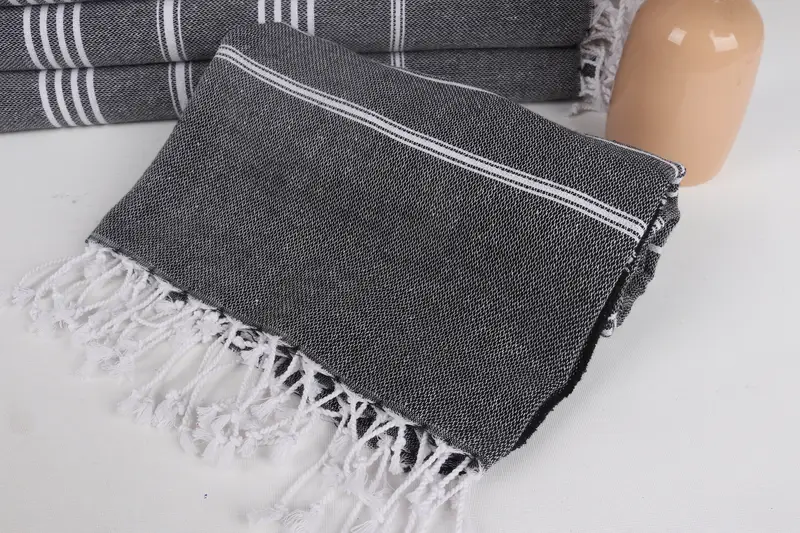 Gift For Wedding Day, Bridesmaid Proposal Gift, Bridesmaid Gift Towel, Gift For Him, Custom Towel, 70x40 Cotton Striped Towel, Custom Turkish Towel - 4